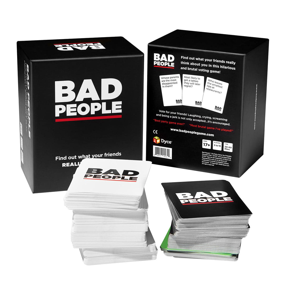 BAD PEOPLE Party Game - Hilarious Adult Card Game.