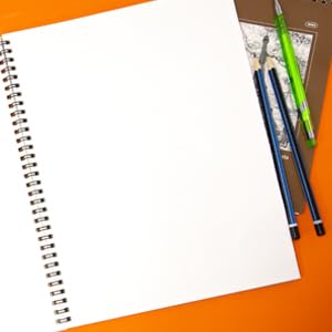 BAZIC Sketch Book 30 Ct. 8.5" X 11", Spiral Side Bound Sketchbook Drawing Pads, Sketching Paper Coloring Book for Artist Kids School, 1-Pack