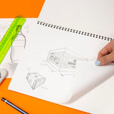 BAZIC Sketch Book 8.5" X 11", Spiral Side Bound Sketchbook Drawing Pad - 30 sheets