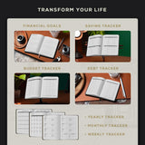 BEECHMORE BOOKS Budget Planner  - Charcoal Black.