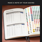 BEECHMORE BOOKS Budget Planner  - Charcoal Black.