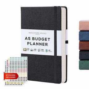 Beechmore Books Budget Planner - Charcoal Black