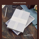 BEECHMORE BOOKS Budget Planner -  Chestnut Brown.