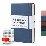 BEECHMORE BOOKS Budget Planner - Symphony Blue.