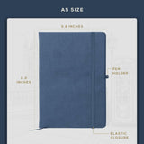BEECHMORE BOOKS Budget Planner - Symphony Blue.