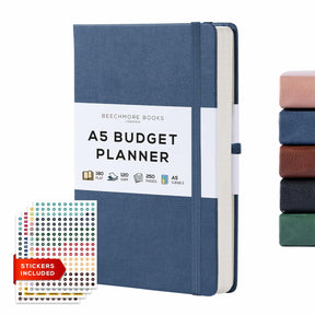 Beechmore Books Budget Planner - Symphony Blue