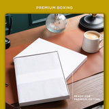 Beechmore Books Large Lined Leather Journal - 8.5 X 11.5 Inch - Yellow