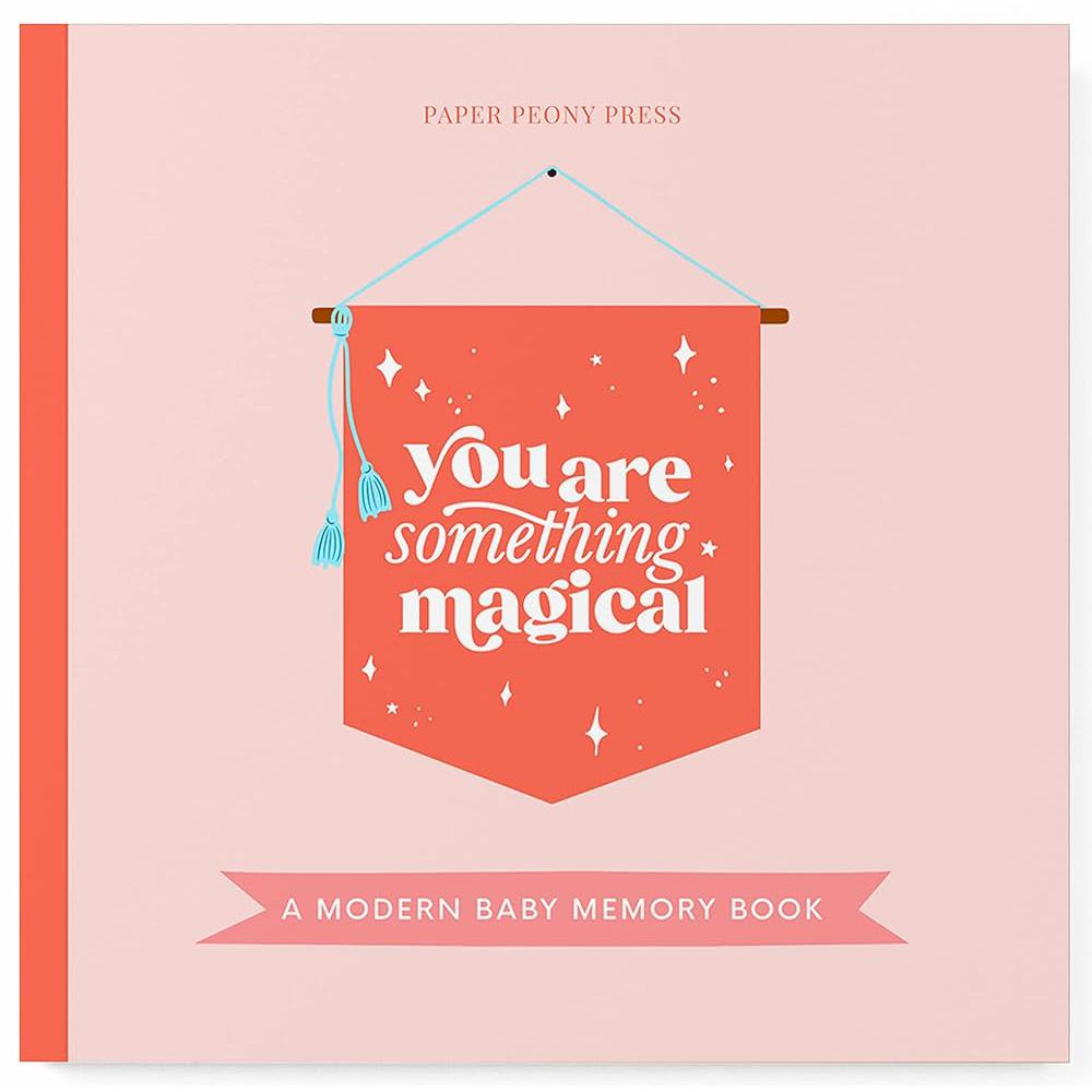 Baby Memory Book Girl: Beautiful Modern Baby Book for Girls Paper Peony Press