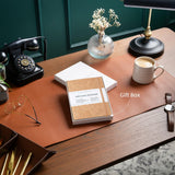 Beechmore Books Ruled Vegan Leather Notebook - Beige Cork