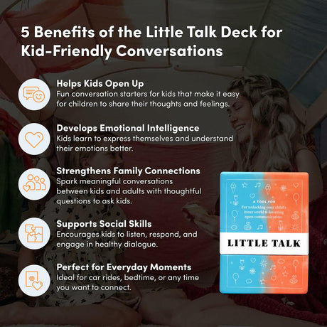 BestSelf Conversation Cards for Kids Little Talk Deck.