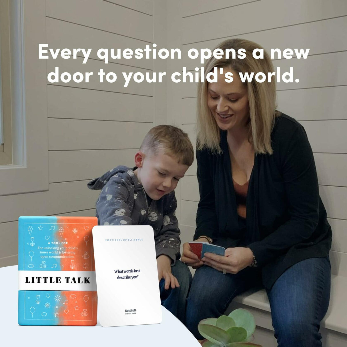 BestSelf Conversation Cards for Kids Little Talk Deck.