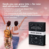 BestSelf Date Deck – 50 Conversation Cards Engaging for Couples.