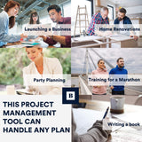 BestSelf Project Action Pad - Daily Task Planner, to-Do List & Action Pad for Boosting Productivity and Effective Project Management.