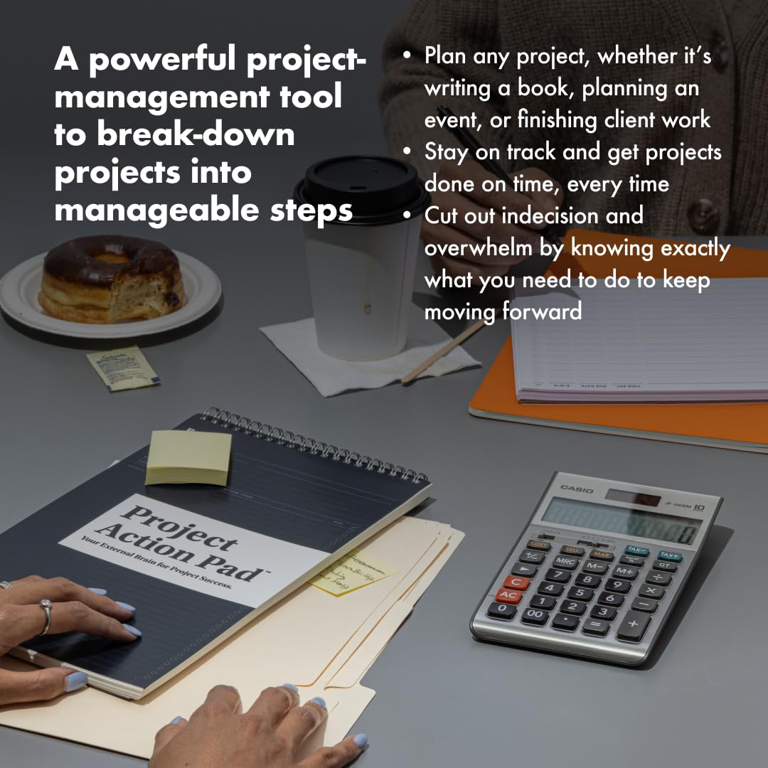 BestSelf Project Action Pad - Daily Task Planner, to-Do List & Action Pad for Boosting Productivity and Effective Project Management.