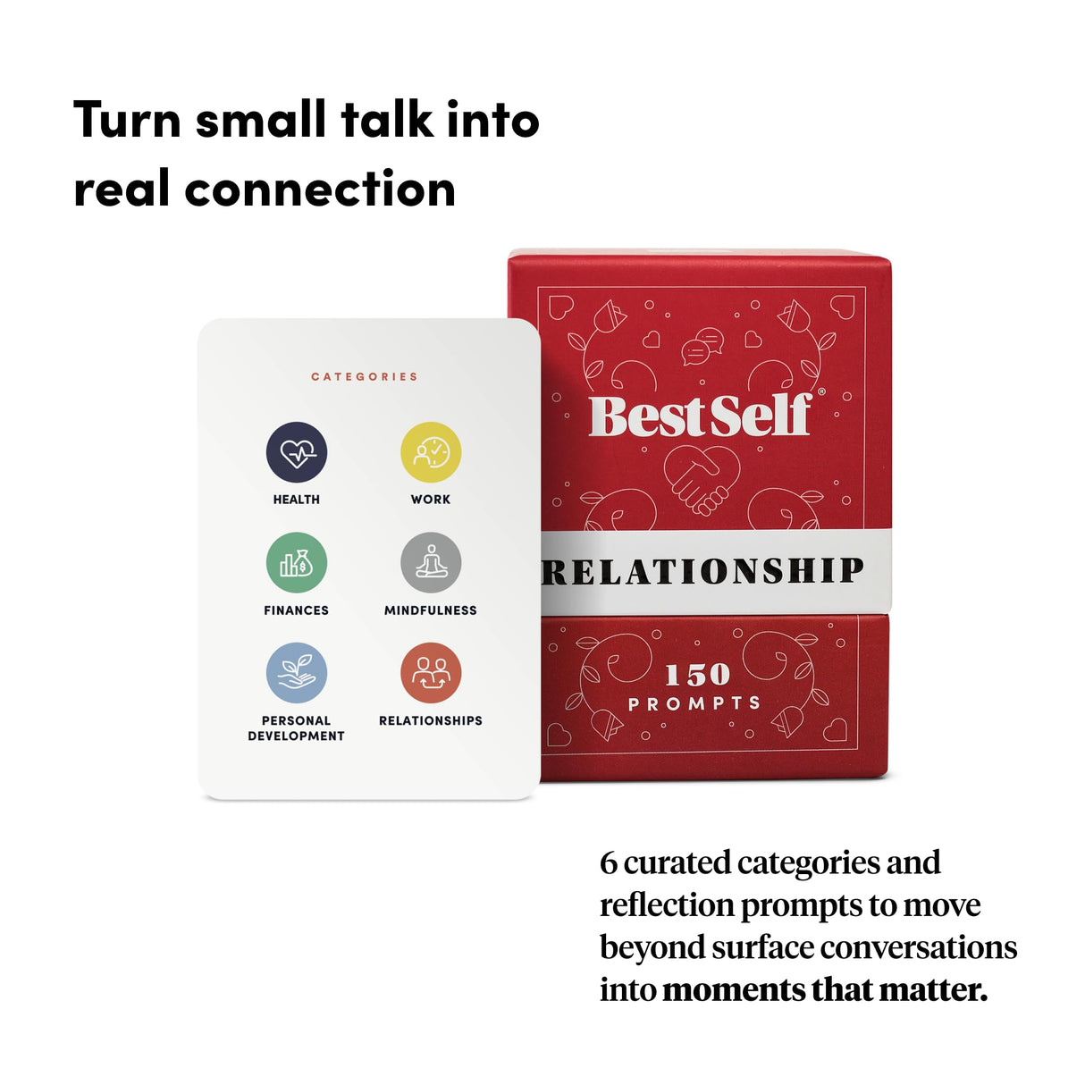 BestSelf Relationship Deck - 150 Discussion Prompts for Couples.