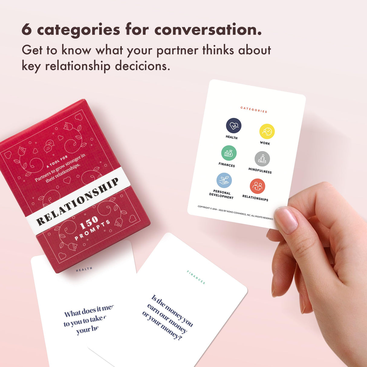 BestSelf Relationship Deck - 150 Discussion Prompts for Couples.