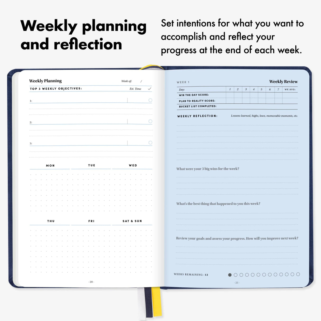 BestSelf Self Journal 13-Week Productivity Journal.