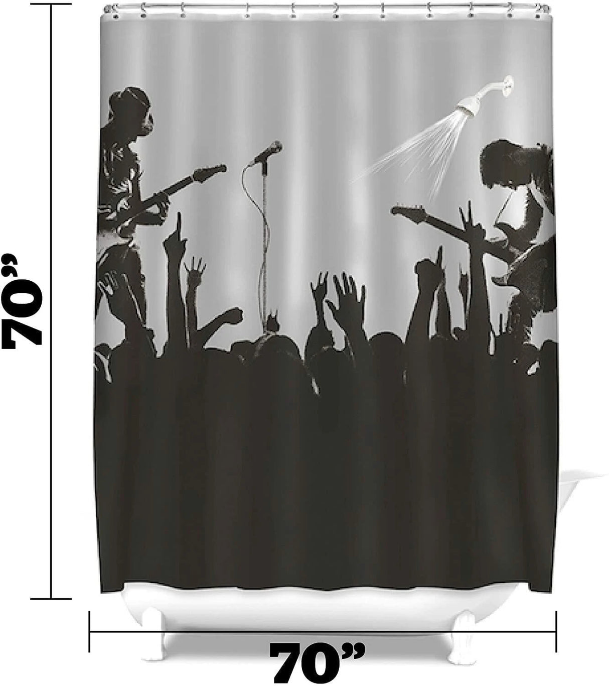 BigMouth Inc Shower Curtain (Rockstar).