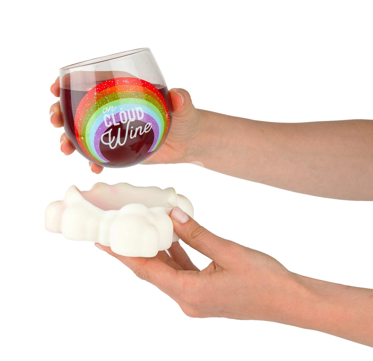 BigMouth Inc Stemless Wine Glass (On Cloud Wine).