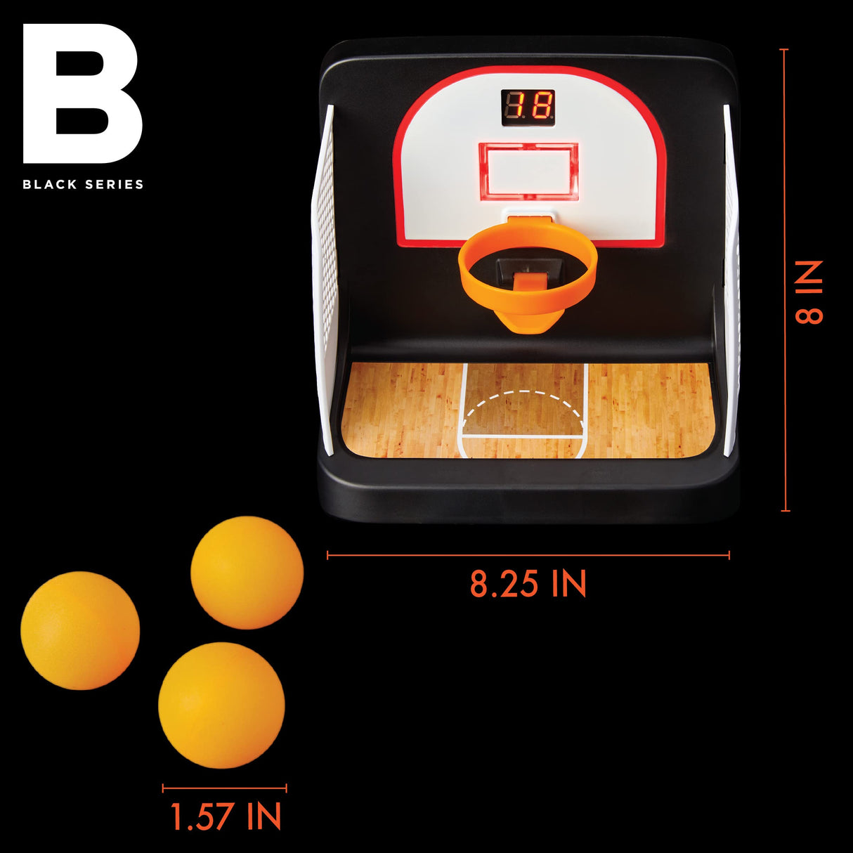 Black Series Motorized Basketball Mini Arcade Game.