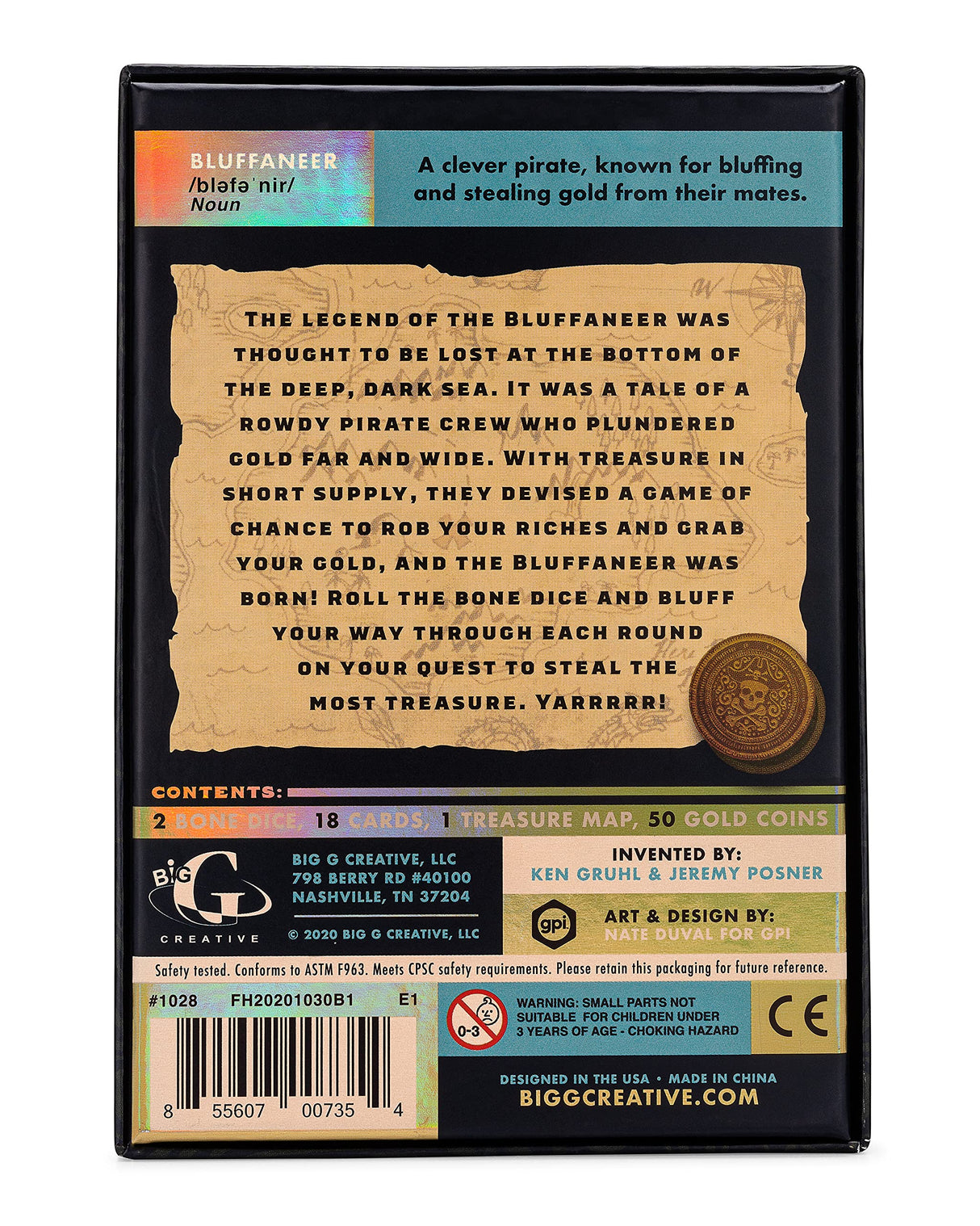 Bluffaneer Dice Game.