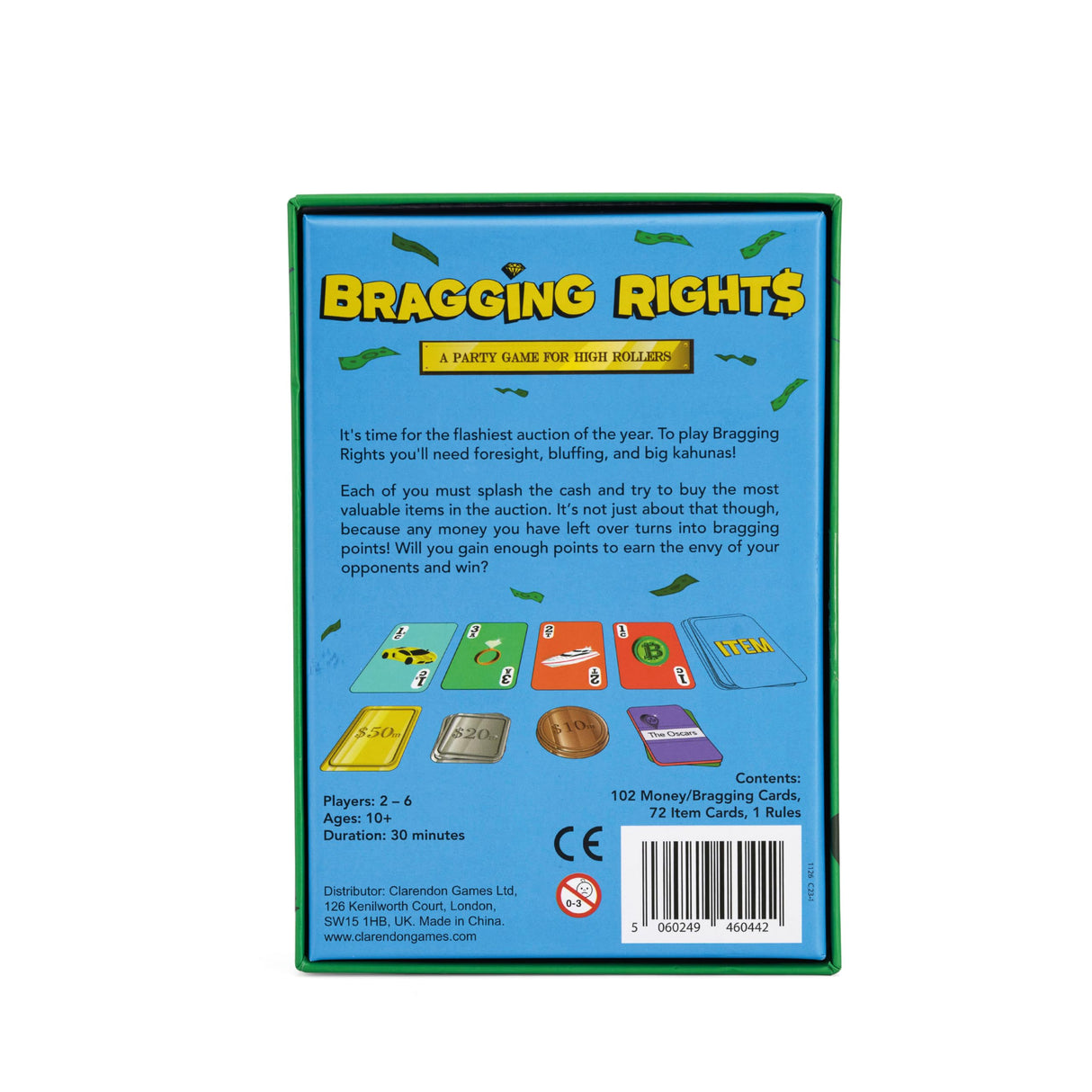 Bragging Rights - Party Game for High Rollers Clarendon Games