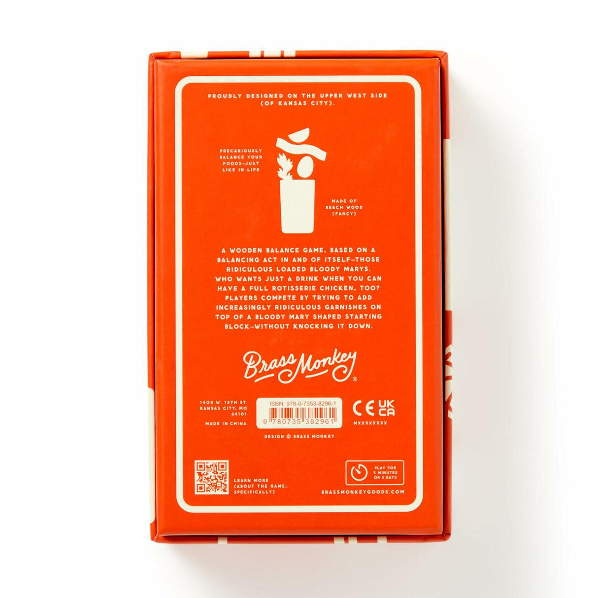 Brass Monkey Loaded Bloody Mary Game - open box