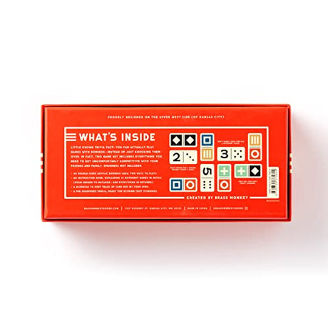 Brass Monkey You Domino It! Domino Game Set - Open Box Condition