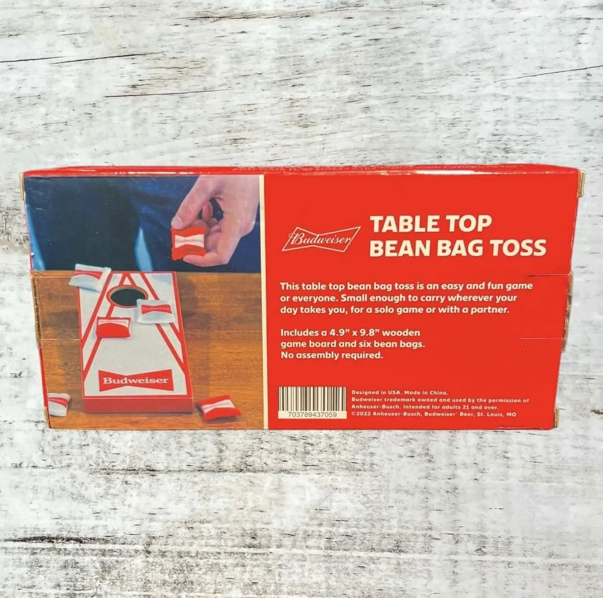 Budweiser Mini Cornhole Game Tabletop Cornhole Set