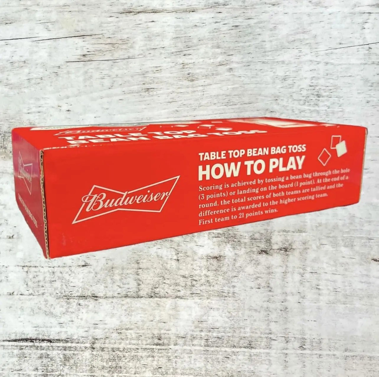 Budweiser Mini Cornhole Game Tabletop Cornhole Set