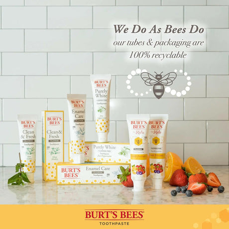 Burt's Bees Toothpaste - Charcoal with Fluoride, Mountain Mint, 4.7 oz