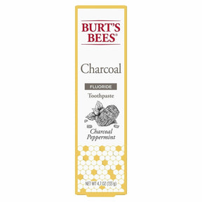 Burt's Bees Toothpaste - Charcoal with Fluoride, Mountain Mint, 4.7 oz