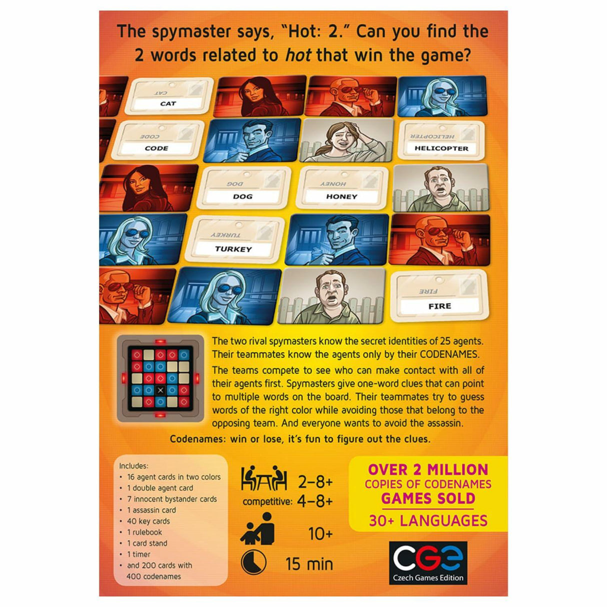 CGE Czech Games Edition Codenames Boardgame.