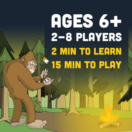 Camping with Sasquatch - Rummy Meets Slapjack Card Game.