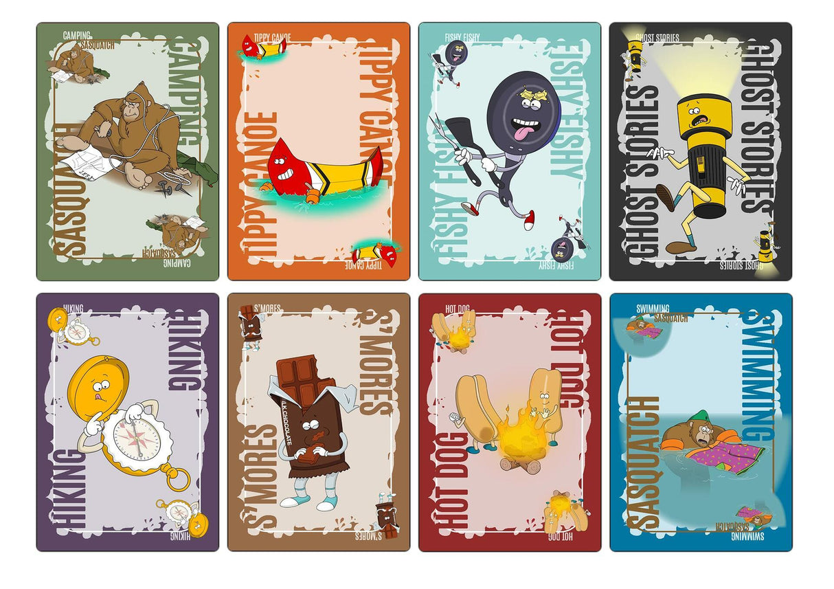 Camping with Sasquatch - Rummy Meets Slapjack Card Game.