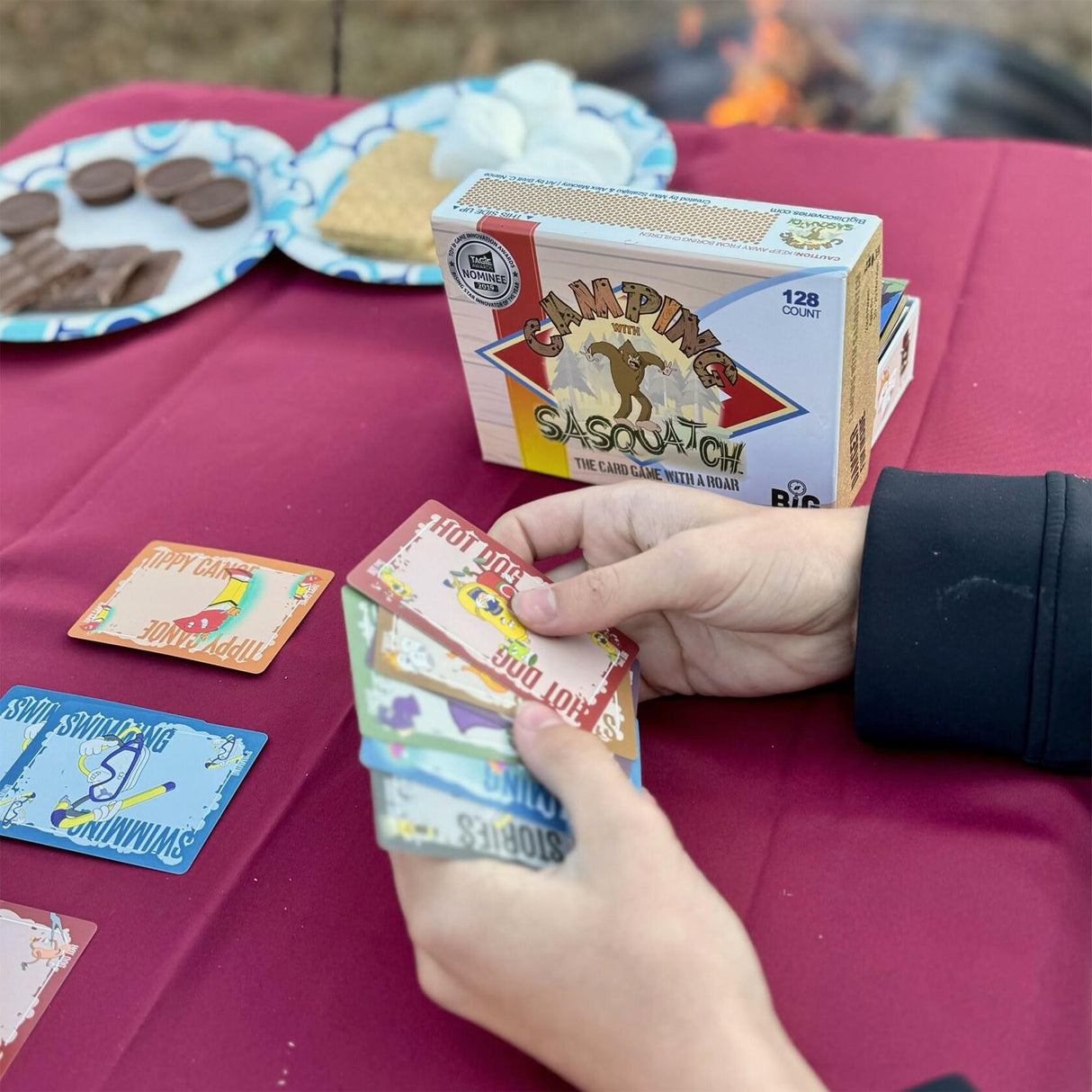 Camping with Sasquatch - Rummy Meets Slapjack Card Game.