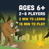Camping with Sasquatch - Rummy Meets Slapjack Card Game.