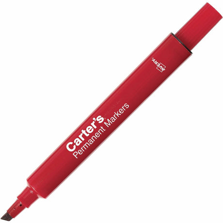 Carter's Permanent Markers - Large Chisel Point Marker - Red - 1 count.