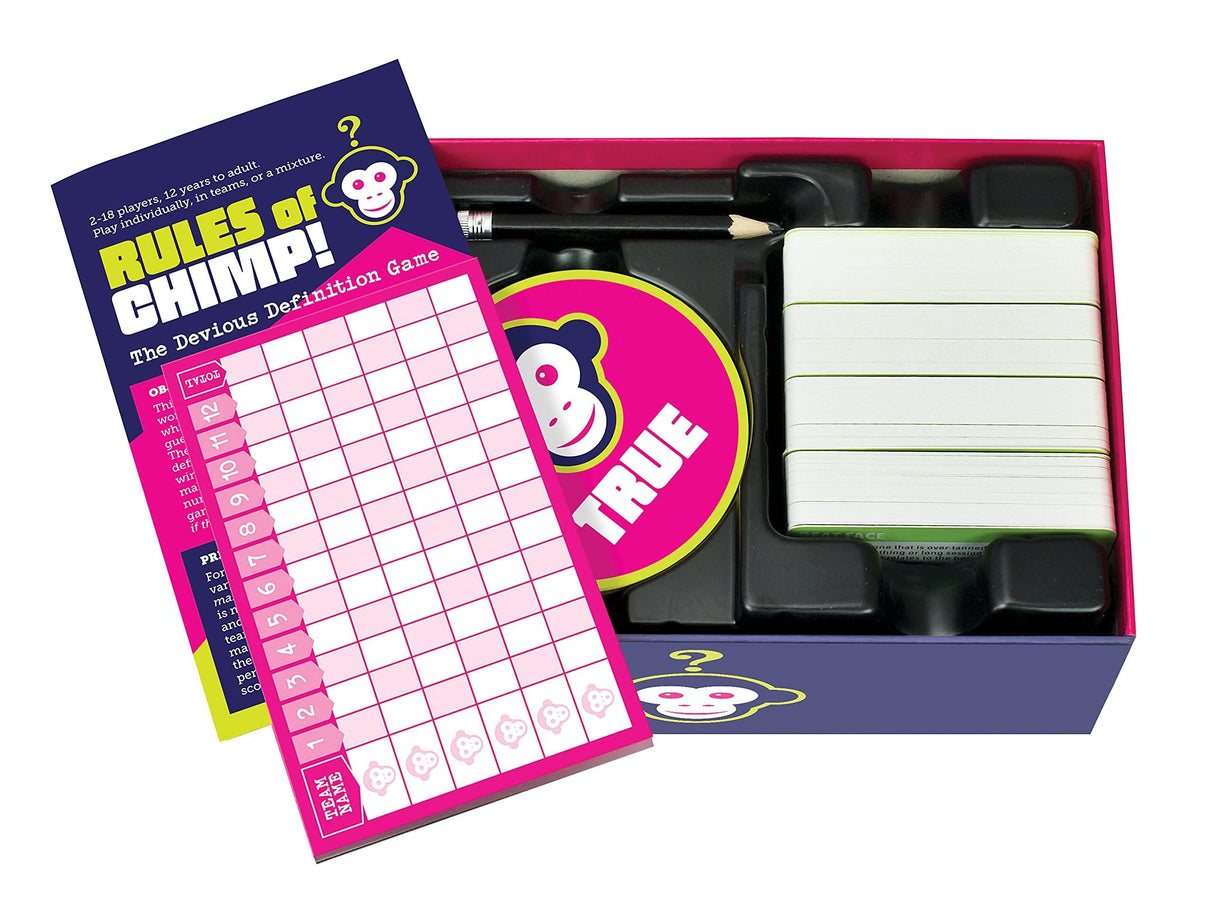 Cheatwell Games Chimp! The Devious Definition Game.