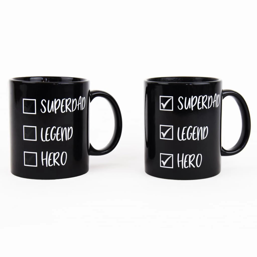 Checklist Superdad Heat Reveal Mug.