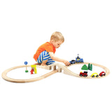 Conductor Carl 4-Piece 3.5" Curved Wooden Train Track.