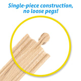 Conductor Carl 4-Piece 3.5" Curved Wooden Train Track