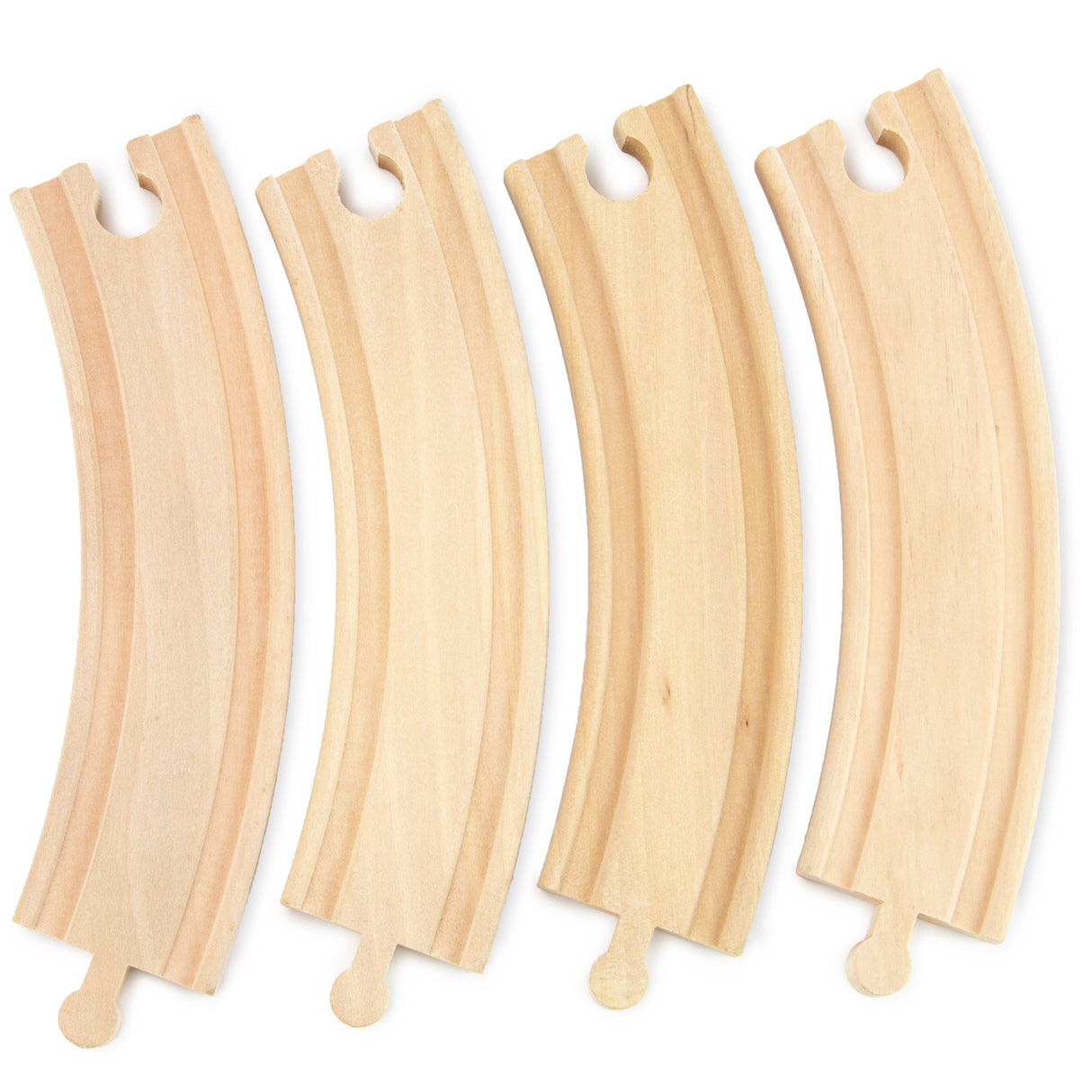 Conductor Carl Wood 6" Curved Train Tracks (Pack of 4).