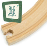 Conductor Carl Wood 6" Curved Train Tracks (Pack of 4).
