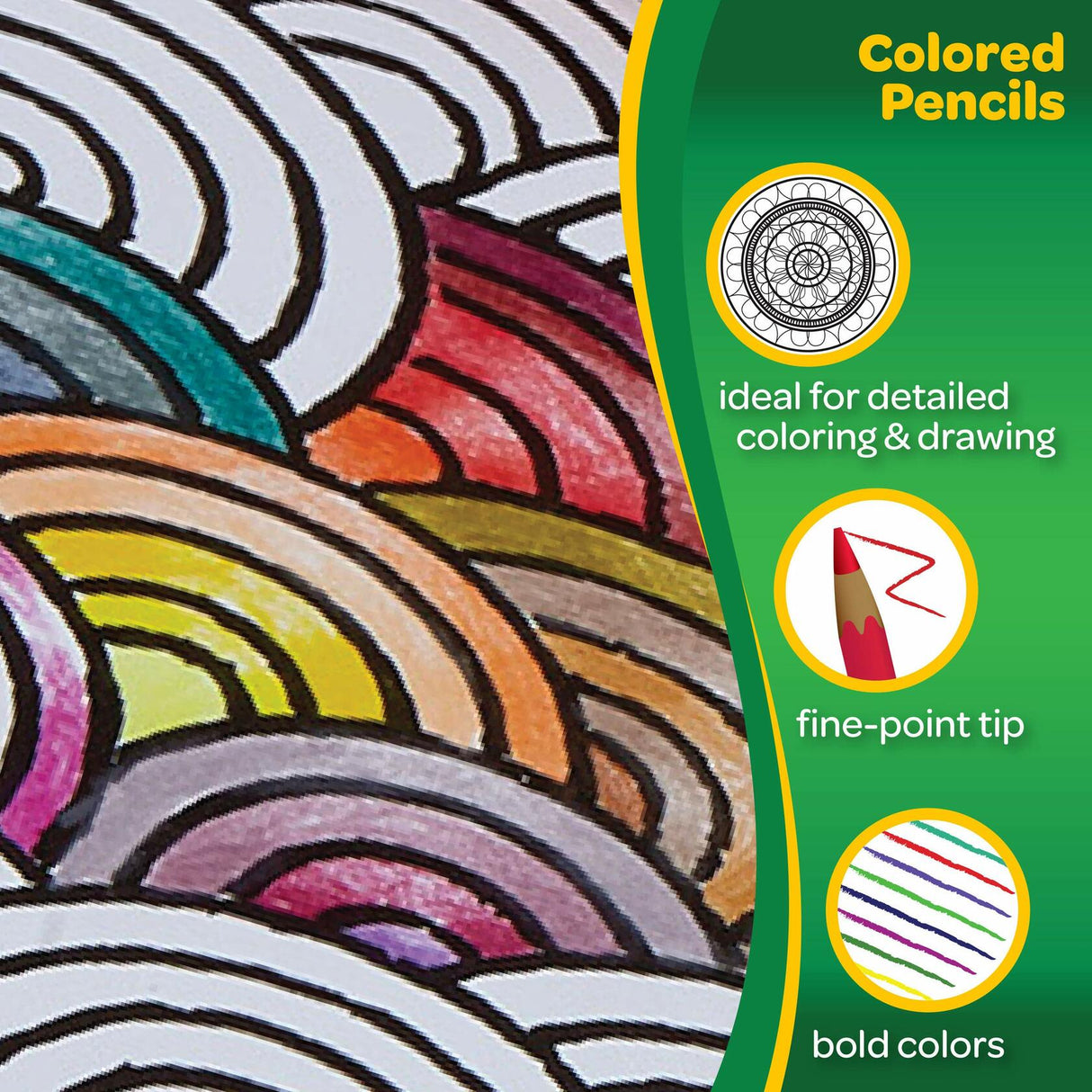 Crayola Colored Pencils Pre-sharpened, 12 Count.