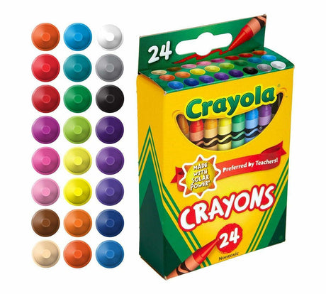 Crayola Crayons, Assorted Classic Colors, 24 Count.