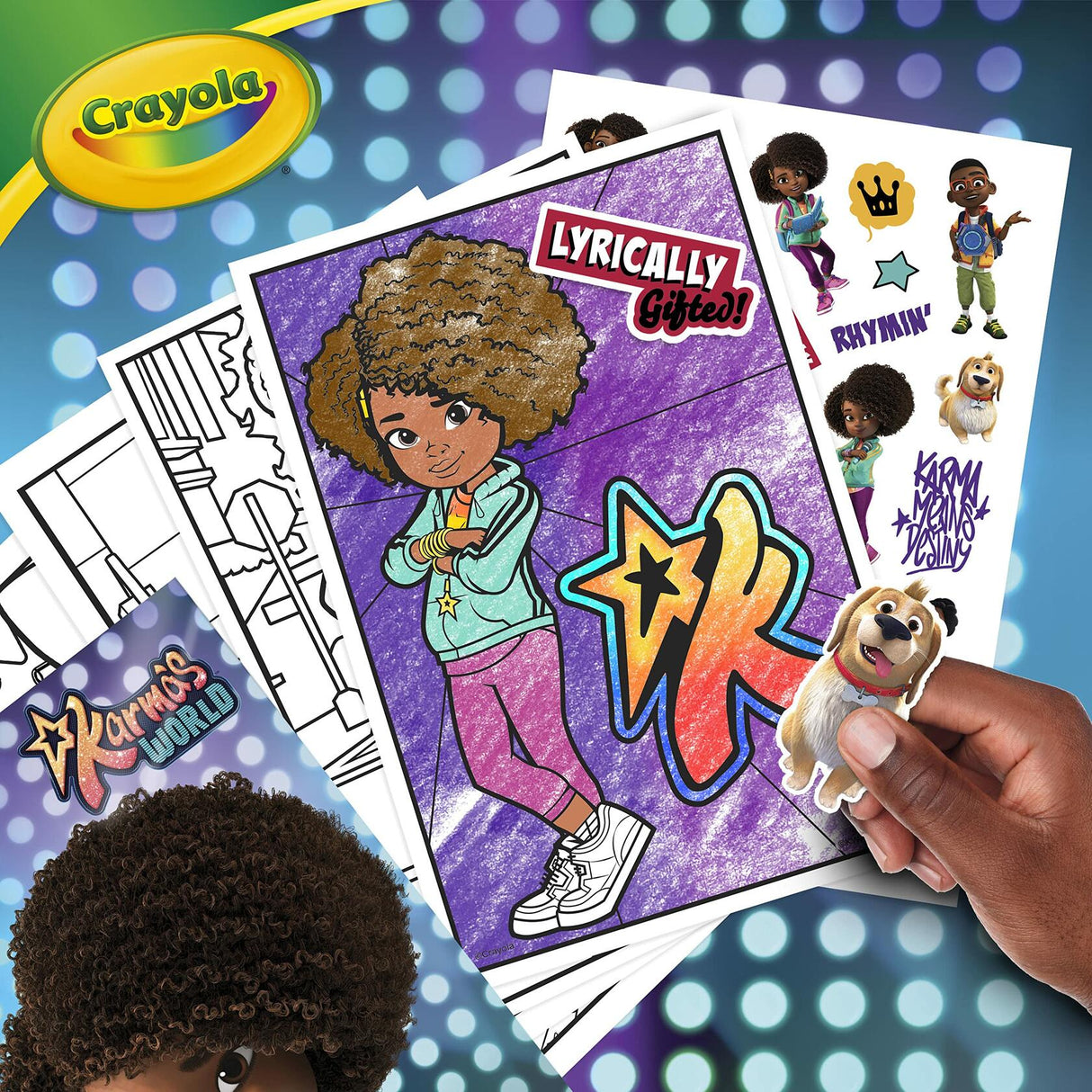 Crayola Karma's World Coloring Book.