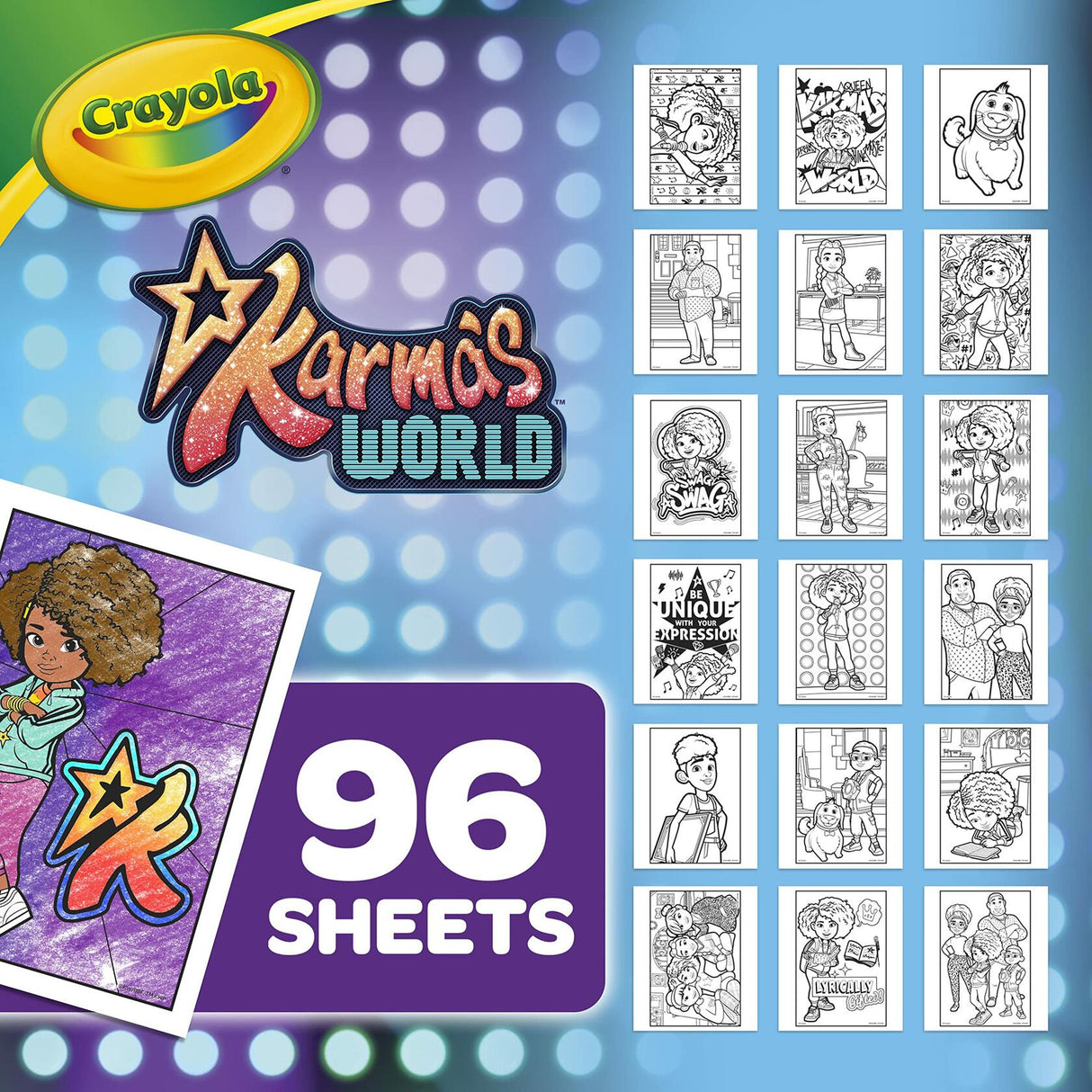 Crayola Karma's World Coloring Book.