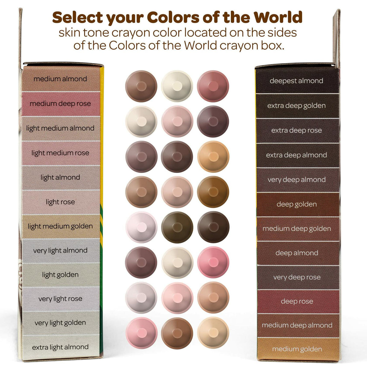 Crayola® Colors Of The World Crayons - Pack of 24 Crayons.