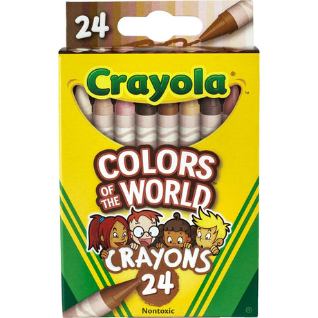 Crayola® Colors Of The World Crayons - Pack of 24 Crayons.
